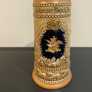 Ceramarte Anheuser Busch ceramic beer Stein mug vintage